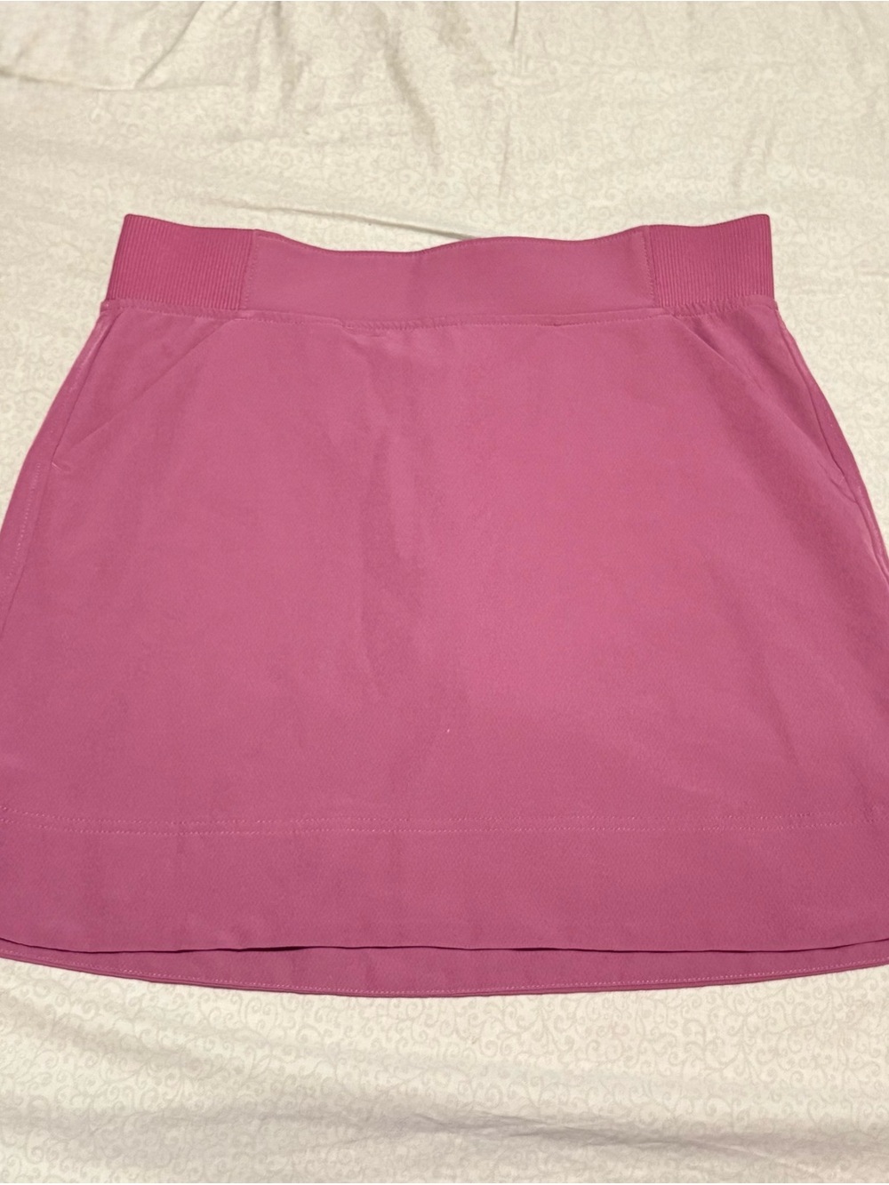 Women’s Pink Tennis Skort with Elastic Waist